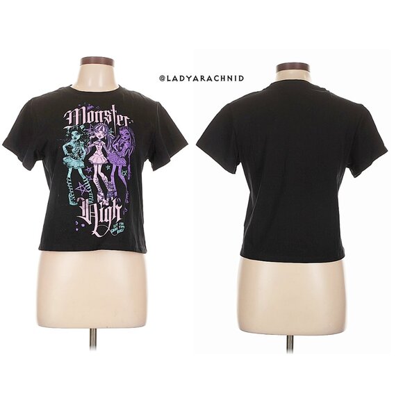 KILLSTAR x Monster High Alumni Tour shrunken tee NWOT - Picture 5 of 9